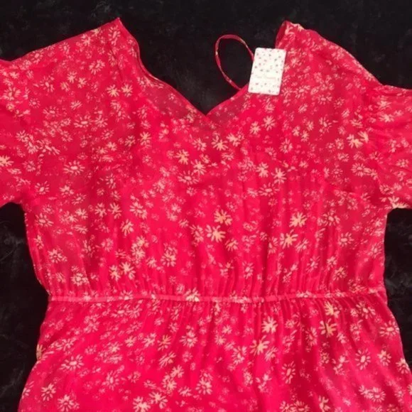 Free People Wallflower Raspberry Dress. - Picture 4 of 7